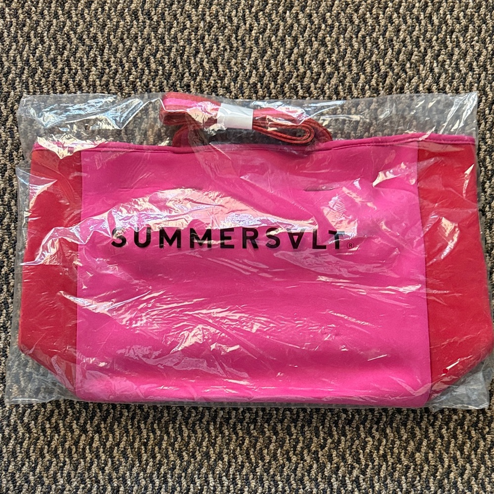 Summersalt Vibrant Pink and Red Tote